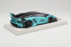 Lamborghini Aventador Liberty Walk LB-Silhouette WORKS GT Evo Mätovo Zelený IVY 1:18 REMC001 Živica – obrázok 3 z 7