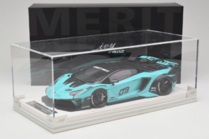 Lamborghini Aventador Liberty Walk LB-Silhouette WORKS GT Evo Mätovo Zelený IVY 1:18 REMC001 Živica – obrázok 7 z 7