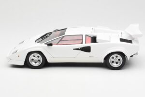 Lamborghini Countach LP500S Biely Kyosho 1:18 08320E Kov – obrázok 4 z 8