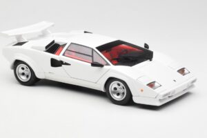 Lamborghini Countach LP500S Biely Kyosho 1:18 08320E Kov – obrázok 6 z 8