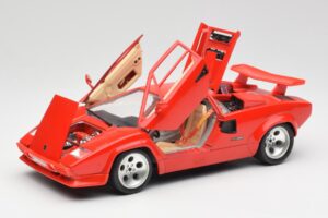 Lamborghini Countach Červený Bburago 1:18 3047-M1 Kov – obrázok 2 z 8