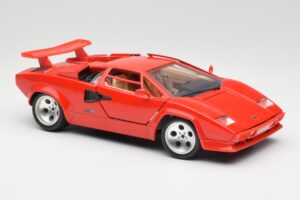 Lamborghini Countach Červený Bburago 1:18 3047-M1 Kov – obrázok 6 z 8