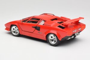 Lamborghini Countach Červený Bburago 1:18 3047-M1 Kov – obrázok 7 z 8