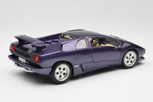 Lamborghini Diablo Fialový Maisto 1:18 3028 Kov – obrázok 3 z 8