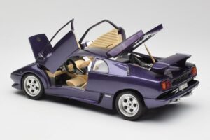 Lamborghini Diablo Fialový Maisto 1:18 3028 Kov – obrázok 5 z 8