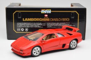 Lamborghini Diablo Červený Bburago 1:18 3028-M1 Kov – obrázok 8 z 8