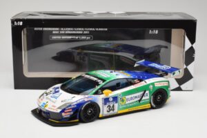 Lamborghini Gallardo LP600+ GT3 Reiter Engineering #34 H-J. Stuck / D. Rostek ADAC 24 Hours Nurburgring 2011 Minichamps 1:18  – obrázok 6 z 6