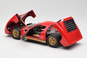 Lamborghini Miura Červený Anson 1:18 30302 Kov – obrázok 5 z 8