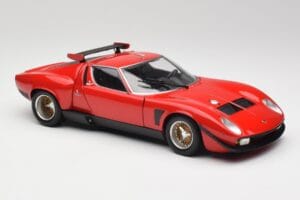 Lamborghini Miura SVR Červený & Čierny Kyosho 1:18 08319R Kov – obrázok 6 z 8