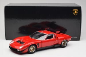 Lamborghini Miura SVR Červený & Čierny Kyosho 1:18 08319R Kov – obrázok 8 z 8