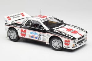 Lancia 037 #1 G. Cunico / E. Bartolich Targa Florio Winner 1983 Kyosho 1:18 08302H Kov – obrázok 6 z 8