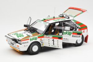 Lancia Delta HF 4WD #1 D. Cerrato Totip Rally Targa Florio 1987 Kyosho 1:18 08960C Kov – obrázok 2 z 8