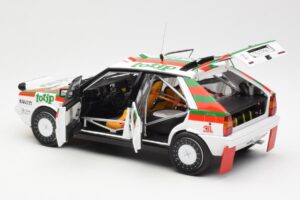 Lancia Delta HF 4WD #1 D. Cerrato Totip Rally Targa Florio 1987 Kyosho 1:18 08960C Kov – obrázok 5 z 8