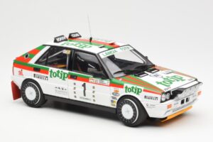 Lancia Delta HF 4WD #1 D. Cerrato Totip Rally Targa Florio 1987 Kyosho 1:18 08960C Kov – obrázok 6 z 8