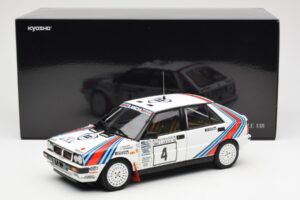 Lancia Delta HF 4WD #4 M. Alen / I. Kivimaki Martini Rally 1000 Lakes 1987 Kyosho 1:18 08960B Kov – obrázok 8 z 8
