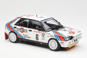Lancia Delta HF 4WD #6 M. Biasion / T. Siviero Martini Rally Monte Carlo 1987 Kyosho 1:18 08960A Kov – obrázok 6 z 8