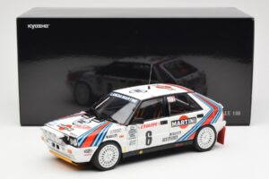 Lancia Delta HF 4WD #6 M. Biasion / T. Siviero Martini Rally Monte Carlo 1987 Kyosho 1:18 08960A Kov – obrázok 8 z 8