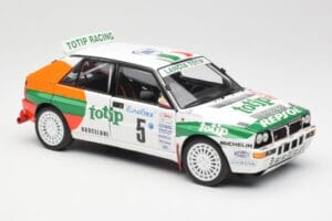 Lancia Delta HF Integrale Evo II Totip #5 A. Aghini / S. Farnocchia Rally Monte Carlo 1993 Kyosho 1:18 08348F Kov – obrázok 6 z 8