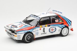 Lancia Delta HF Integrale Evo Martini #4 D. Auriol / B. Occelli Winner Rally Monte Carlo 1992 Kyosho 1:18 08348A Kov