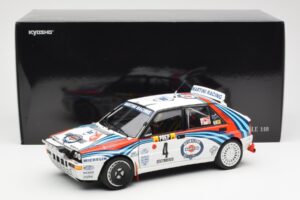 Lancia Delta HF Integrale Evo Martini #4 D. Auriol / B. Occelli Winner Rally Monte Carlo 1992 Kyosho 1:18 08348A Kov – obrázok 8 z 8