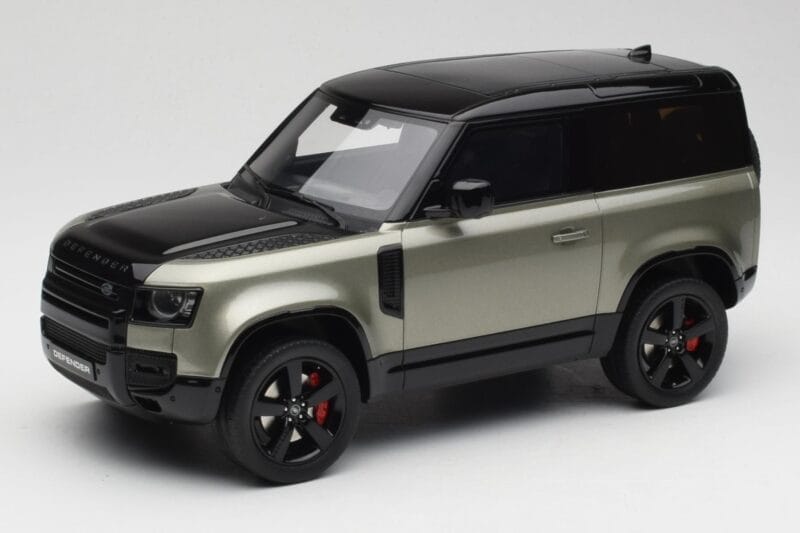 Land Rover Defender 90 HSE P400 L663 Pangea Green Metallic GT Spirit 1:18 GT517 Živica