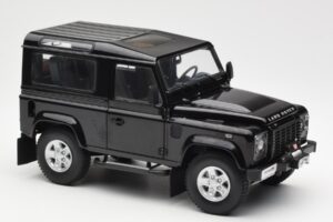Land Rover Defender 90 Santorini Čierny Metalíza Kyosho 1:18 08901BK Kov – obrázok 6 z 8