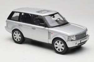 Land Rover Range Rover L322 Strieborný Welly 1:18 12536W Kov – obrázok 6 z 8