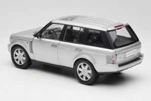 Land Rover Range Rover L322 Strieborný Welly 1:18 12536W Kov – obrázok 7 z 8