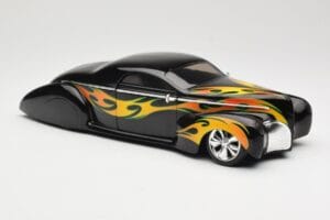Lincoln Zephyr Scrape Custom Čierny s Plameňmi Hot Wheels 1:18 57319 Kov – obrázok 6 z 8
