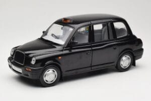 London Taxi TX1 Čierny Sun Star 1:18 1120 Kov