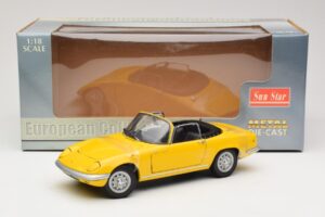 Lotus Elan S3 Kabriolet Žltý Sun Star 1:18 4052 Kov – obrázok 6 z 6