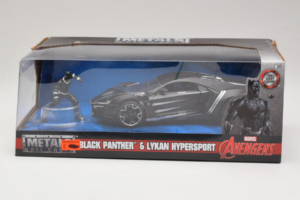 Lykan HyperSport Black Panther S Figúrkou Metals Diecast 1:24 99723 Kov