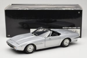 Maserati Ghibli Spyder Strieborný Minichamps 1:18 100122330 Kov – obrázok 7 z 7