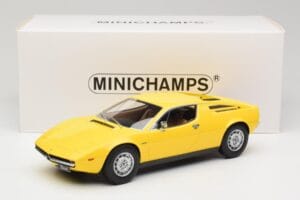 Maserati Merak Žltý Minichamps 1:18 107123760 Živica – obrázok 6 z 6