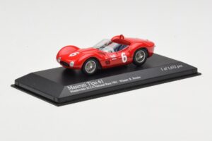 Maserati Tipo 61 #6 R. Penske SCCA National Race Meadowdale 1961 Minichamps 1:43 400611206 Kov – obrázok 2 z 4