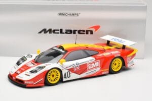 McLaren F1 GTR Gulf Team Davidoff #40 D. O'Rourke / G. Sugden / J. Auberlein 24 Hours of Le Mans 1998 Minichamps 1:18 5301338 – obrázok 8 z 8