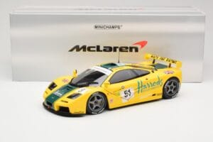 McLaren F1 GTR Harrods Mach One Racing #51 A. Wallace / D. Bell / J. Bell 24 Hours of Le Mans 1995 Minichamps 1:18 530133551  – obrázok 8 z 8