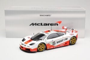 McLaren F1 GTR West Competition #49 J. Nielsen / J. Mass / T. Bscher 24 Hours of Le Mans 1995 Minichamps 1:18 530133549 Kov – obrázok 8 z 8