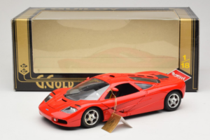 McLaren F1 High Mirror Light Red Guiloy 1:18 67505 Kov – obrázok 8 z 8