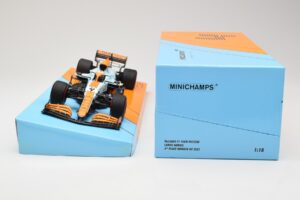 McLaren MCL35M #4 L. Norris 3rd Place Monaco GP 2021 Minichamps 1:18 533212402 Kov – obrázok 6 z 6