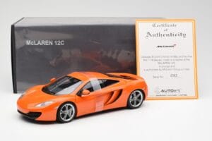 McLaren MP4-12C Oranžový AUTOart 1:18 76006 Kov – obrázok 8 z 8