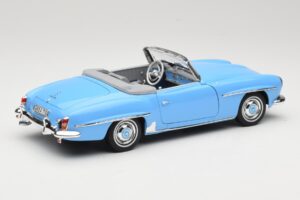 Mercedes 190 SL W121 Svetlomodrý Norev 1:18 183400 Kov – obrázok 3 z 8