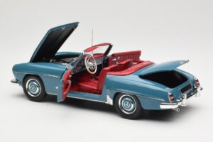 Mercedes 190 SL W121 Modrý Minichamps 1:18 103037033 Kov – obrázok 5 z 8