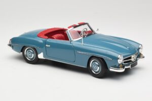 Mercedes 190 SL W121 Modrý Minichamps 1:18 103037033 Kov – obrázok 6 z 8