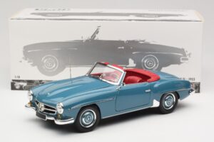 Mercedes 190 SL W121 Modrý Minichamps 1:18 103037033 Kov – obrázok 8 z 8