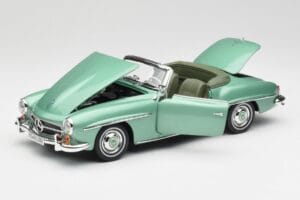 Mercedes 190 SL W121 Svetlo Zelený Metallic Norev 1:18 183401 Kov – obrázok 2 z 9