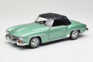Mercedes 190 SL W121 Svetlo Zelený Metallic Norev 1:18 183401 Kov – obrázok 3 z 9