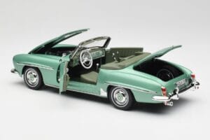 Mercedes 190 SL W121 Svetlo Zelený Metallic Norev 1:18 183401 Kov – obrázok 6 z 9