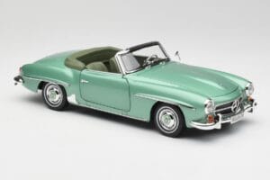 Mercedes 190 SL W121 Svetlo Zelený Metallic Norev 1:18 183401 Kov – obrázok 7 z 9