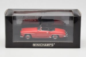 Mercedes 190 SL W121 Červený Minichamps 1:43 940033131 Kov – obrázok 4 z 4